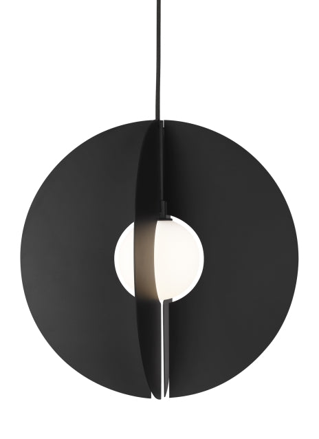 Visual Comfort Modern Orbel 700TDOBLRB Pendant Light - Matte Black