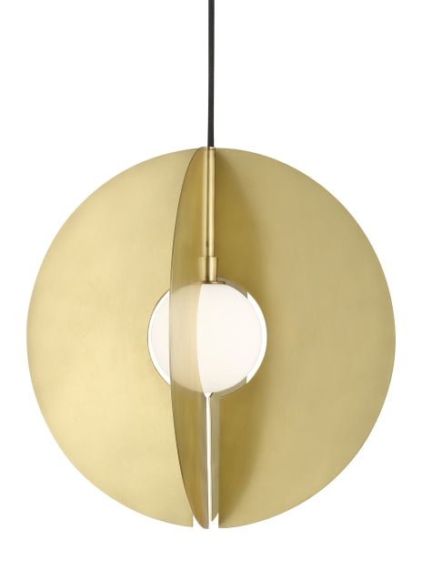 Visual Comfort Modern Orbel 700TDOBLRR Pendant Light - Aged Brass