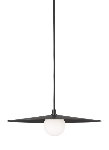 Visual Comfort Modern Pirlo 700TDPRLB Pendant Light - Matte Black