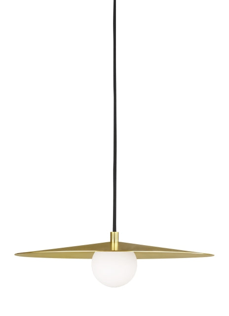 Visual Comfort Modern Pirlo 700TDPRLR Pendant Light - Aged Brass