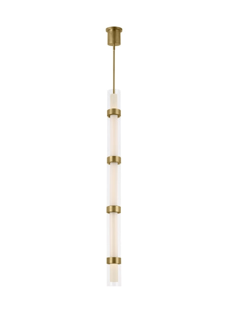 Visual Comfort Modern Wit 700TDWIT5R-LED930 Pendant Light - Aged Brass
