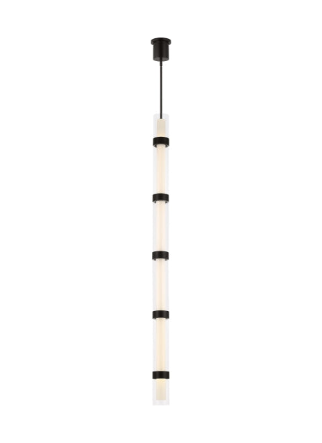 Visual Comfort Modern Wit 700TDWIT6B-LED930 Pendant Light - Black