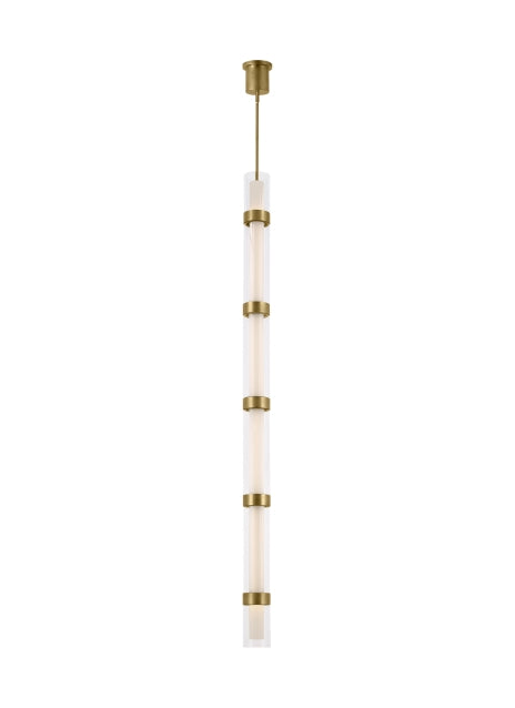 Visual Comfort Modern Wit 700TDWIT6R-LED930 Pendant Light - Aged Brass