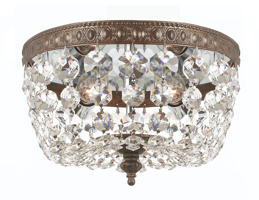 Crystorama Ceiling Mount 708-EB-CL-MWP Ceiling Light - English Bronze