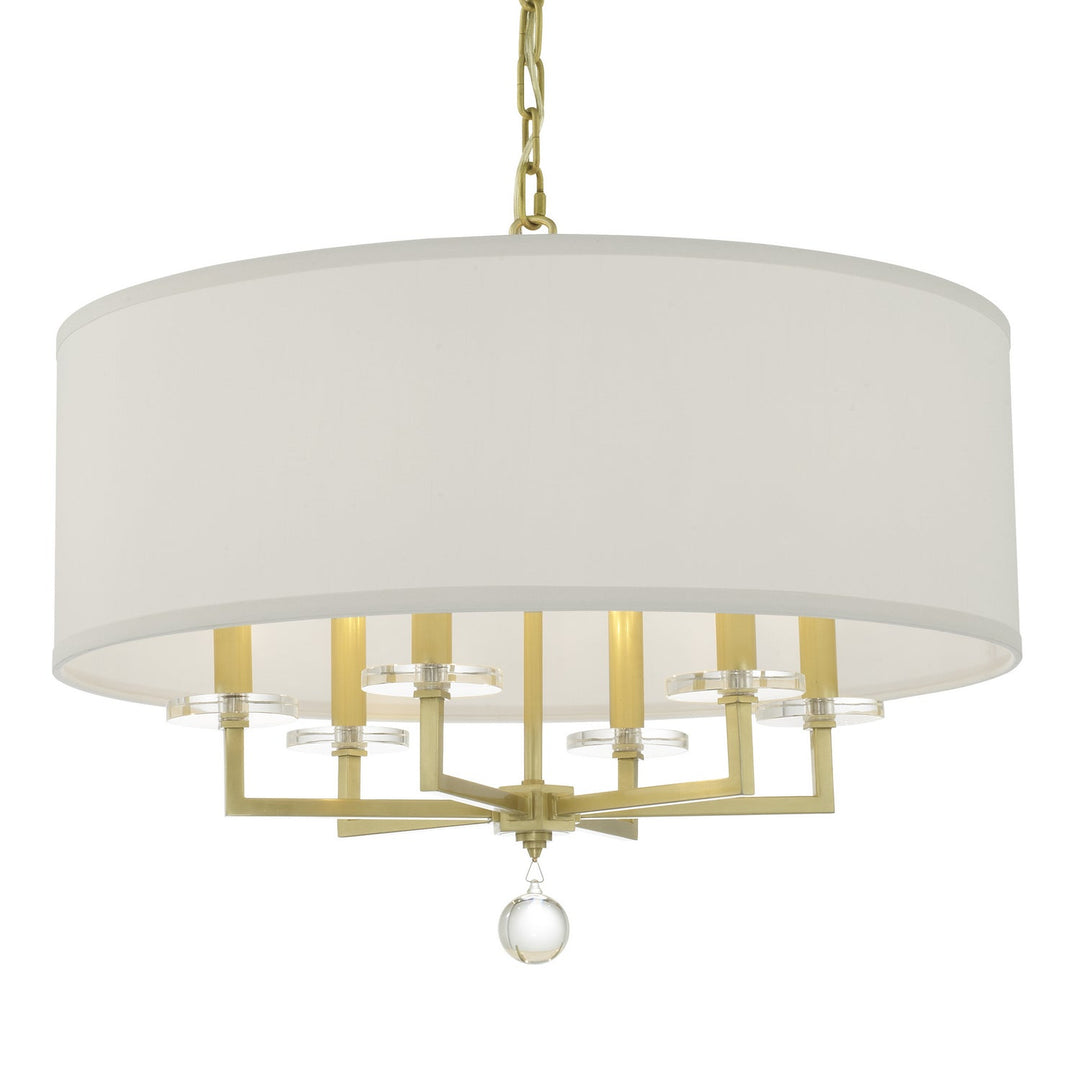 Crystorama Paxton 8116-AG Chandelier Light - Aged Brass