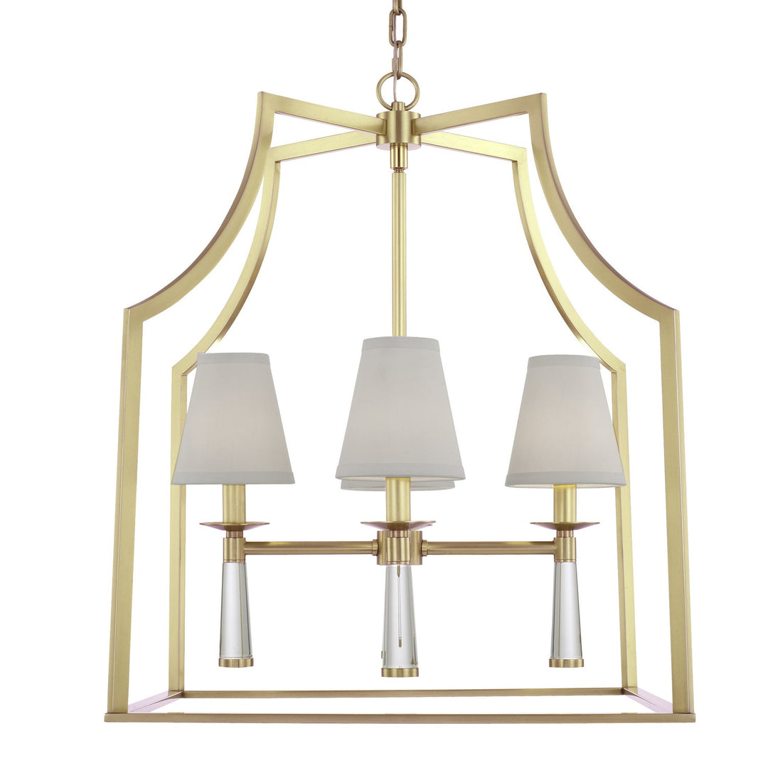 Crystorama Baxter 8864-AG Chandelier Light - Aged Brass