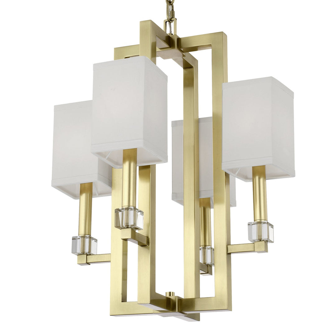 Crystorama Dixon 8884-AG Chandelier Light - Aged Brass