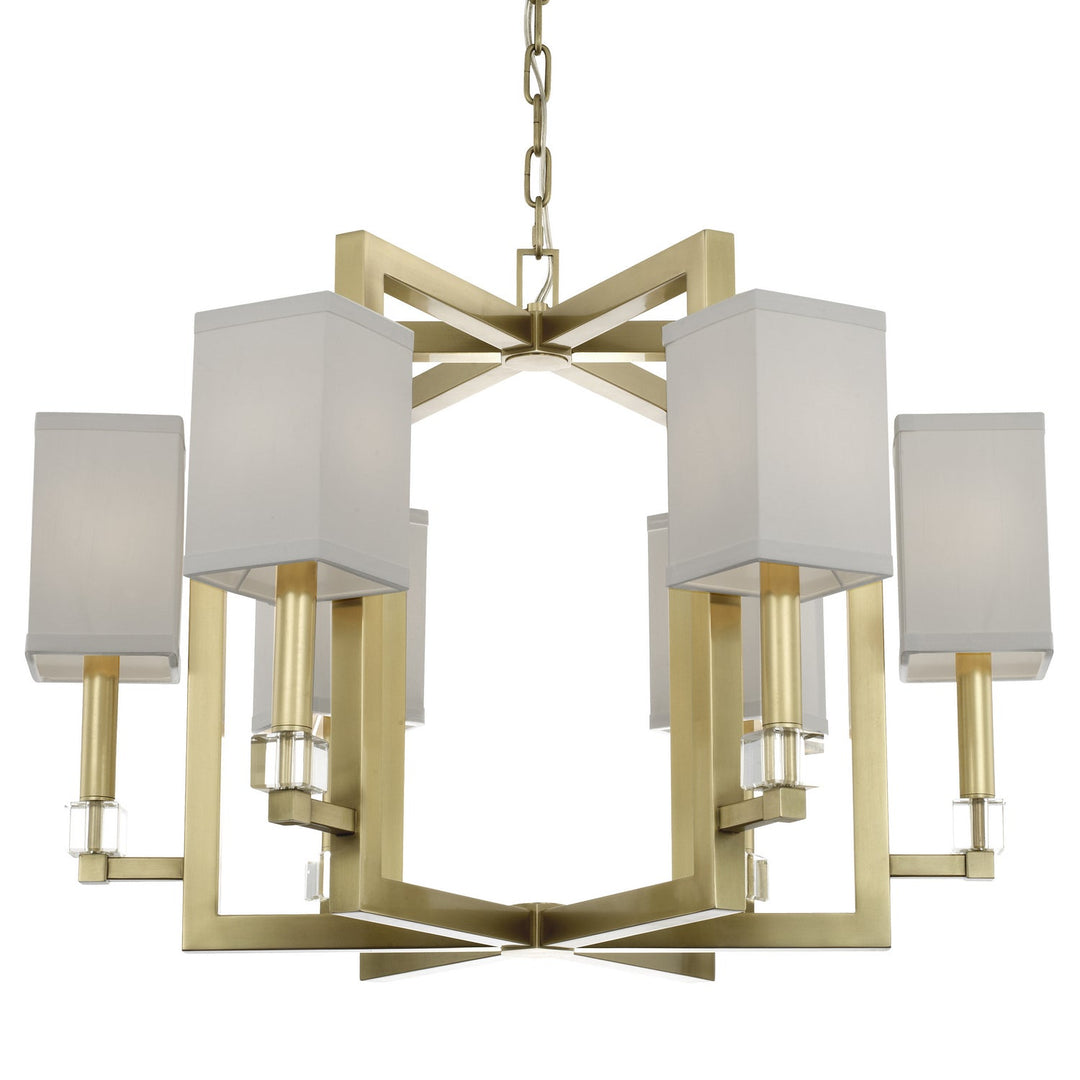 Crystorama Dixon 8886-AG Chandelier Light - Aged Brass