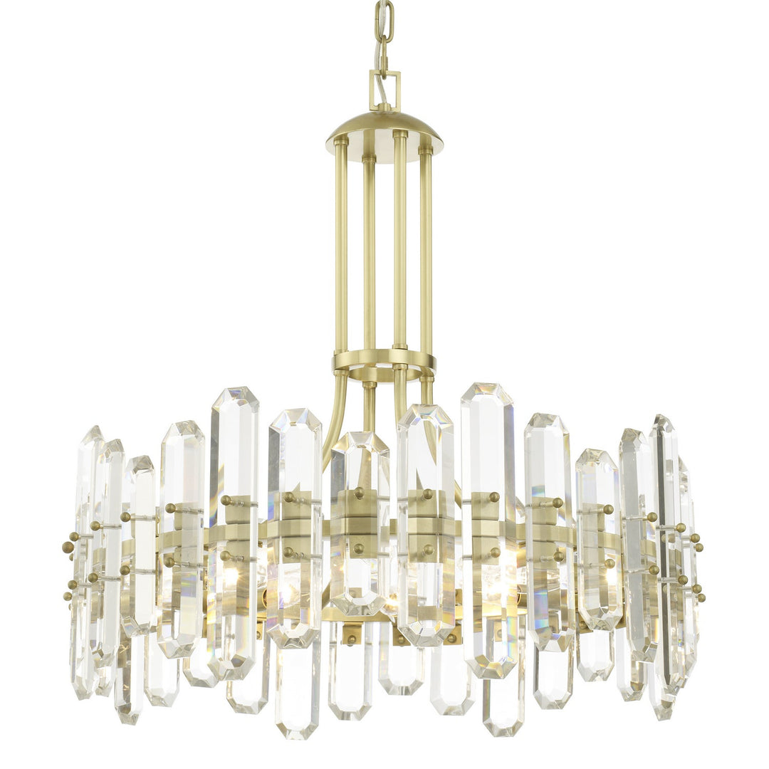 Crystorama Bolton BOL-8888-AG Chandelier Light - Aged Brass