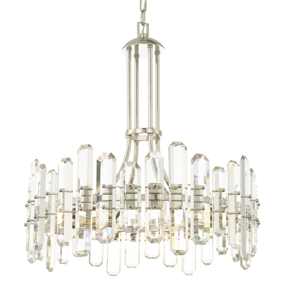 Crystorama Bolton BOL-8888-PN Chandelier Light - Polished Nickel
