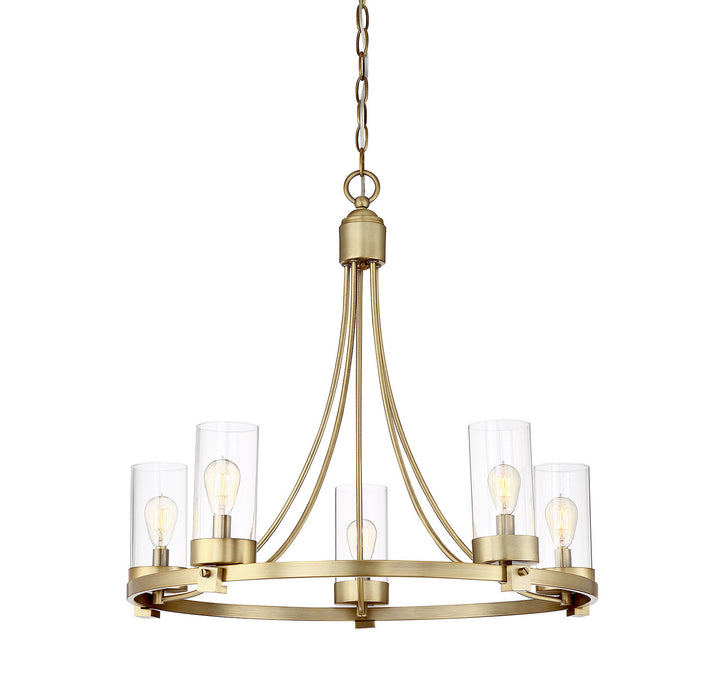 Meridian Mchan M10018NB Chandelier Light - Natural Brass