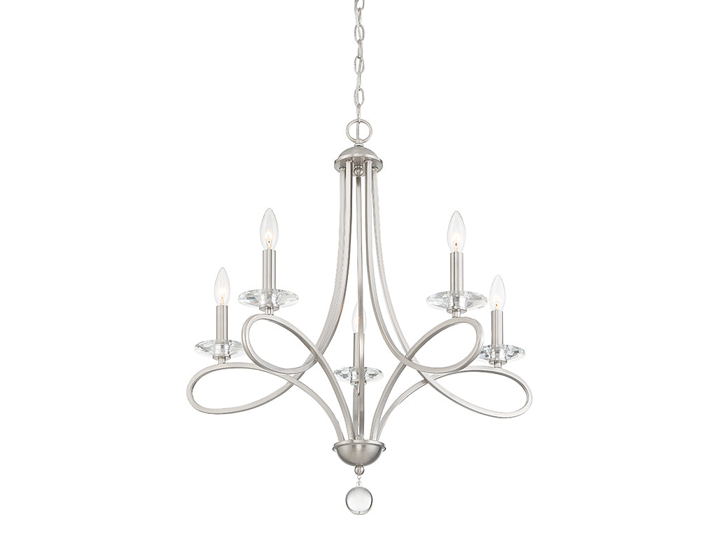 Meridian Mchan M10028BN Chandelier Light - Brushed Nickel