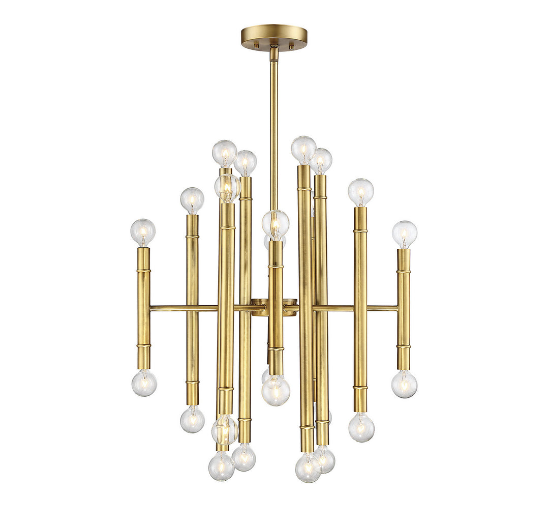 Meridian Mchan M10040NB Pendant Light - Natural Brass