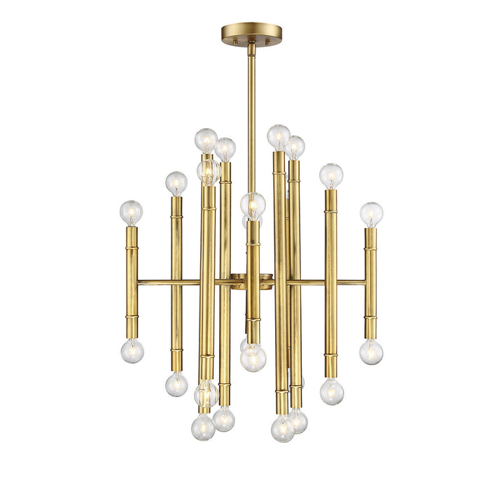 Meridian Mchan M10040NB Pendant Light - Natural Brass