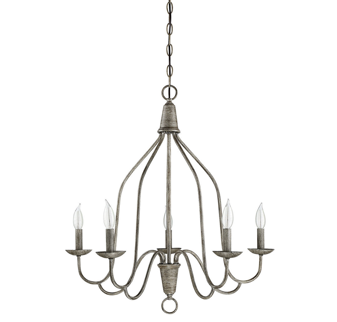 Meridian Mchan M10043DW Chandelier Light - Distressed Wood