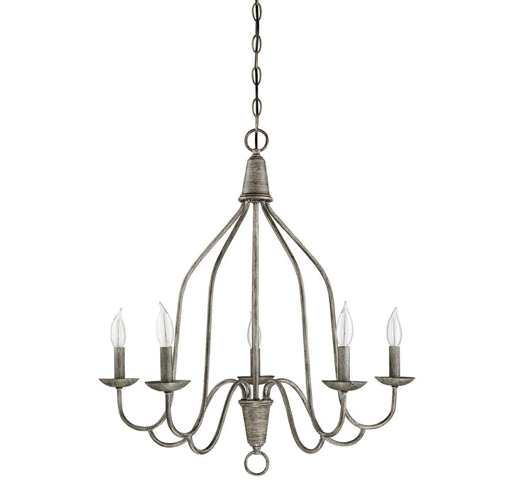 Meridian Mchan M10043DW Chandelier Light - Distressed Wood
