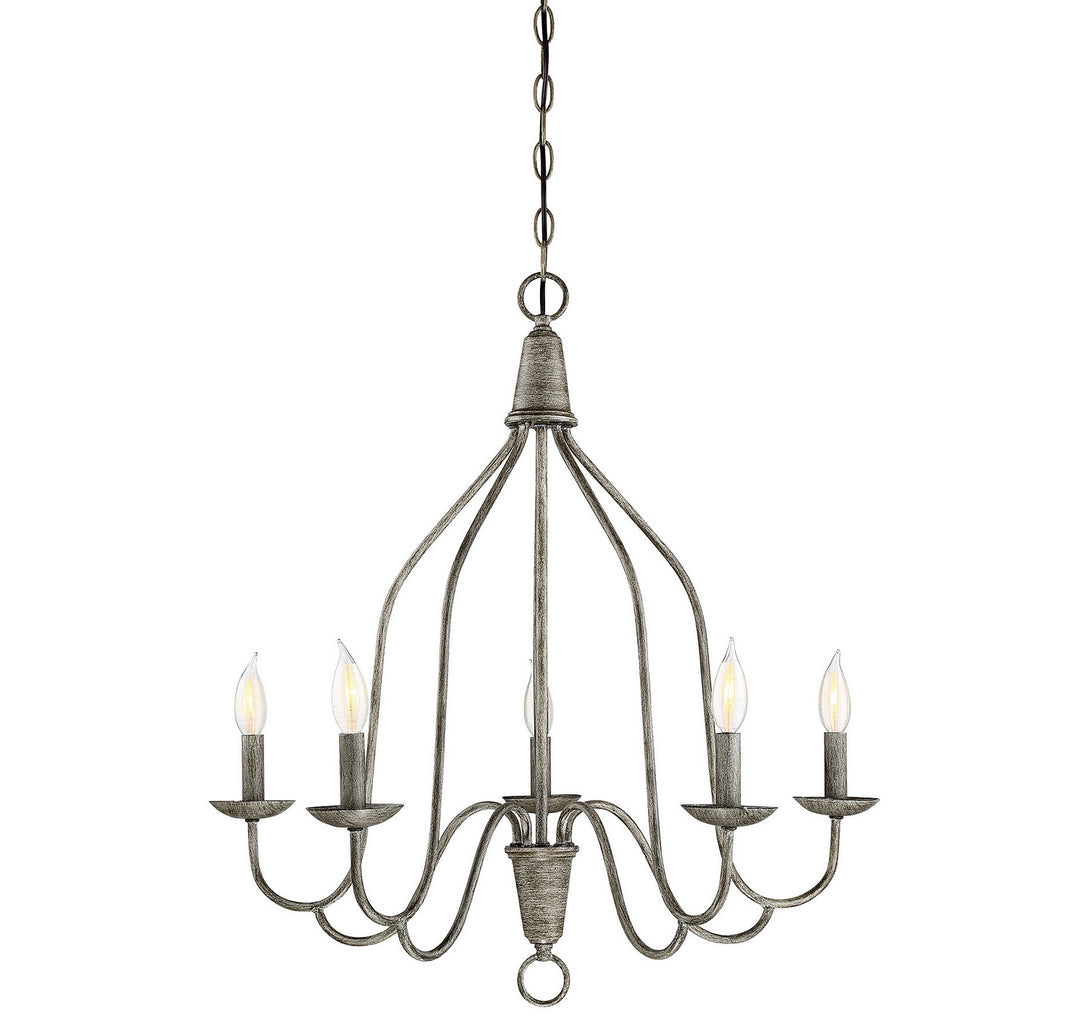 Meridian Mchan M10043DW Chandelier Light - Distressed Wood