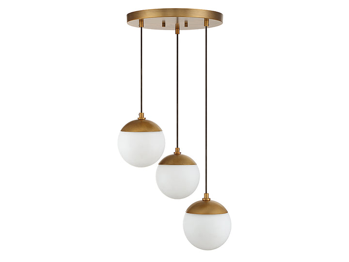 Meridian Mchan M10055NB Pendant Light - Natural Brass