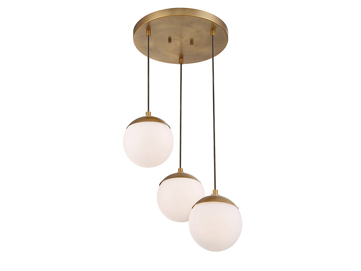Meridian Mchan M10055NB Pendant Light - Natural Brass
