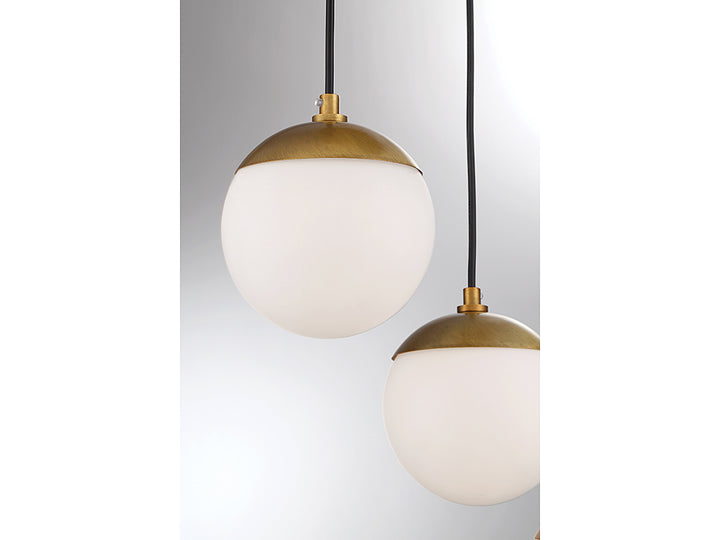 Meridian Mchan M10055NB Pendant Light - Natural Brass