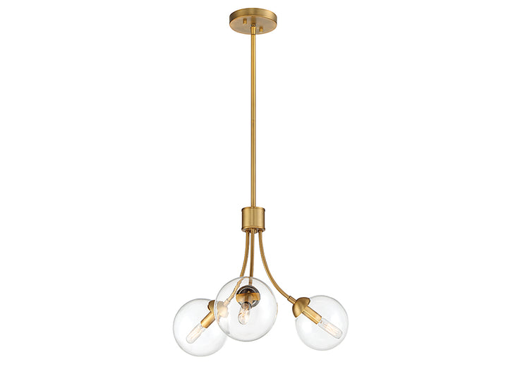 Meridian Mchan M10057NB Chandelier Light - Natural Brass