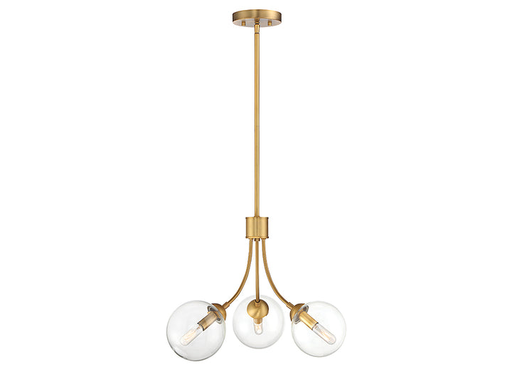 Meridian Mchan M10057NB Chandelier Light - Natural Brass