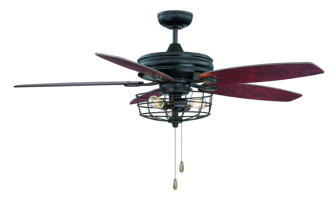 Meridian Mceil M2006ORB Ceiling Fan 52 - Oil Rubbed Bronze, Cherry/Chestnut/