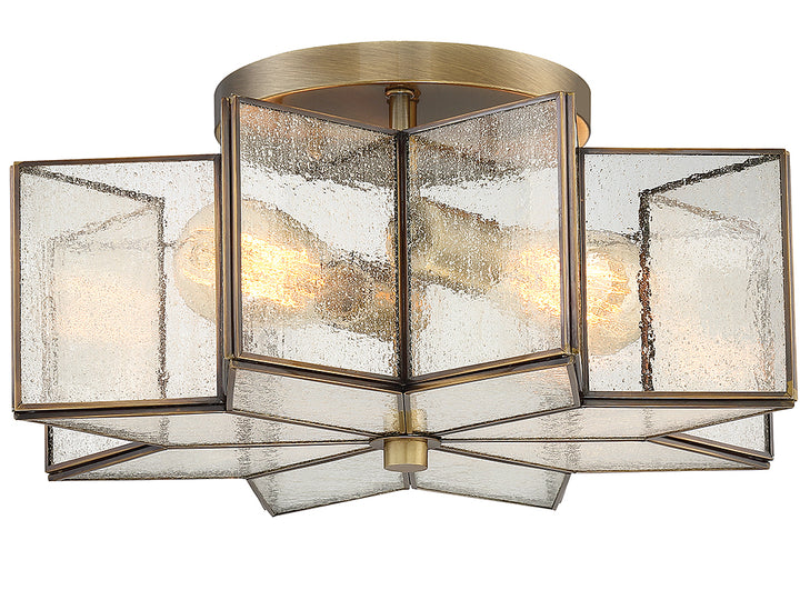 Meridian Msemi M60004NB Ceiling Light - Natural Brass