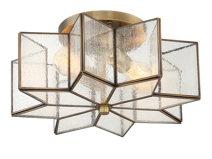 Meridian Msemi M60004NB Ceiling Light - Natural Brass