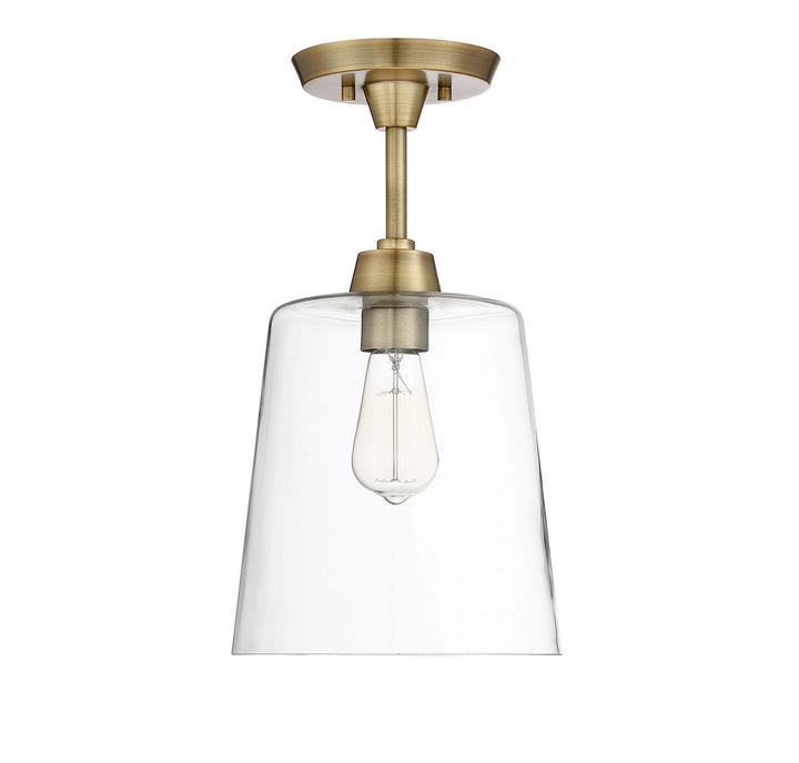 Meridian Msemi M60010NB Ceiling Light - Natural Brass