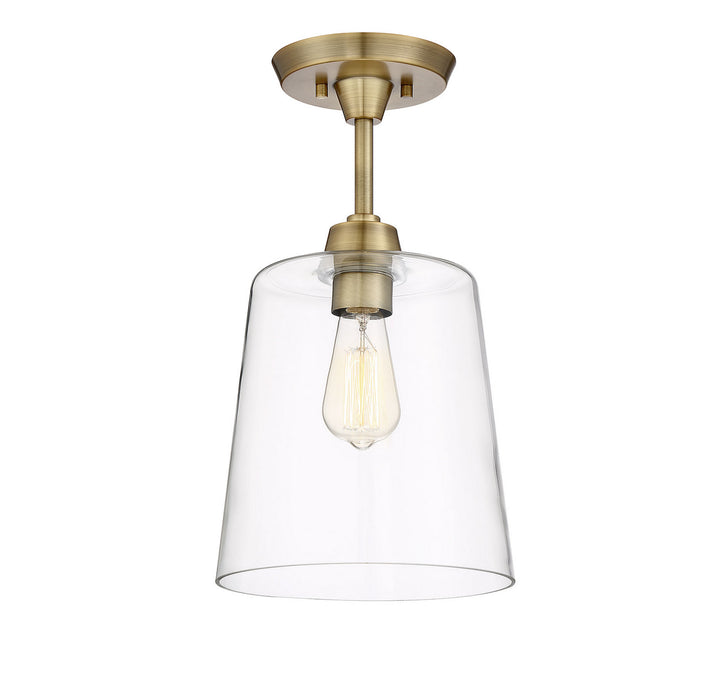 Meridian Msemi M60010NB Ceiling Light - Natural Brass