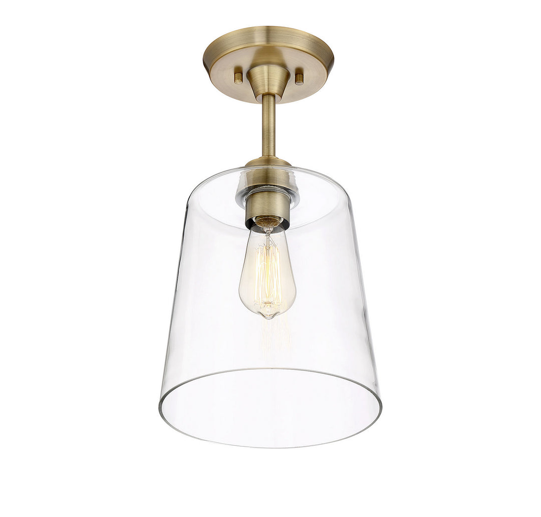 Meridian Msemi M60010NB Ceiling Light - Natural Brass