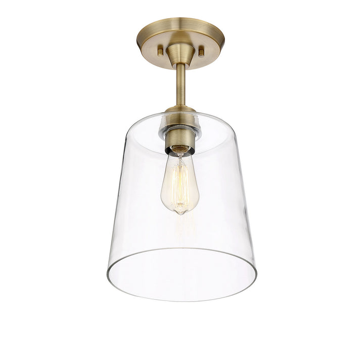 Meridian Msemi M60010NB Ceiling Light - Natural Brass