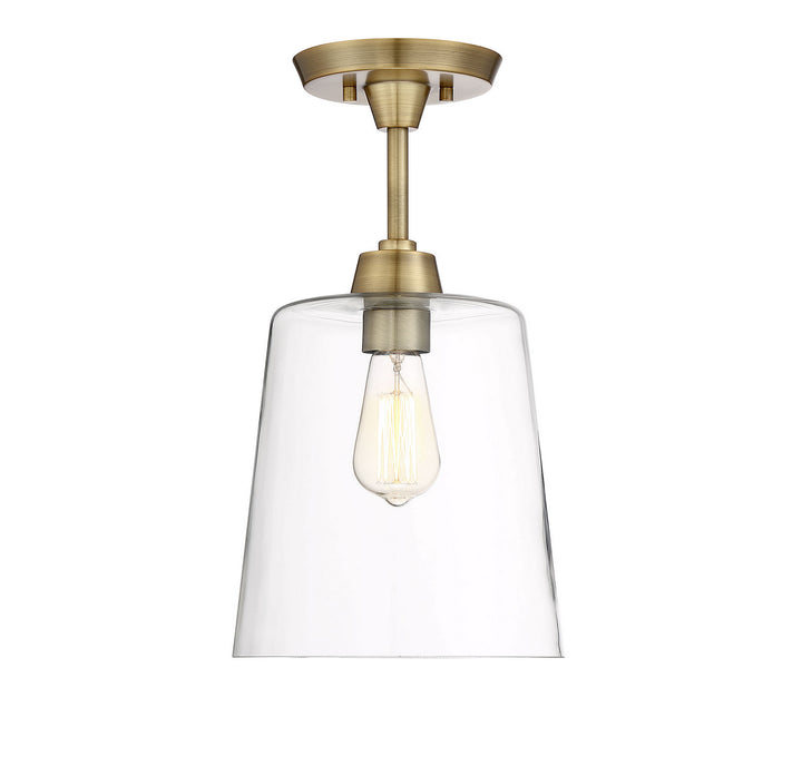 Meridian Msemi M60010NB Ceiling Light - Natural Brass