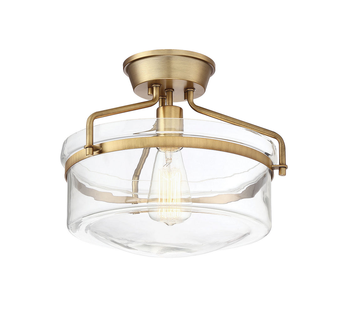 Meridian Msemi M60011NB Ceiling Light - Natural Brass