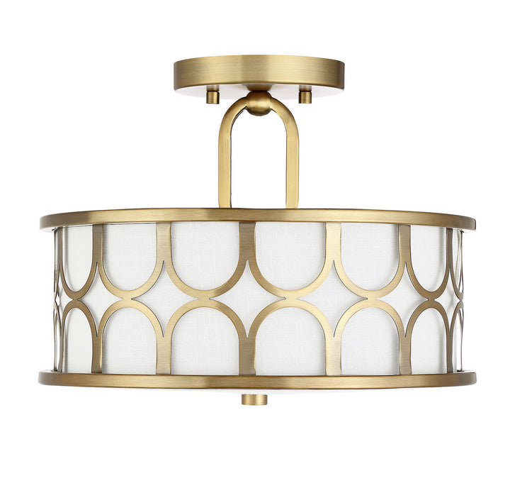 Meridian Msemi M60015NB Ceiling Light - Natural Brass
