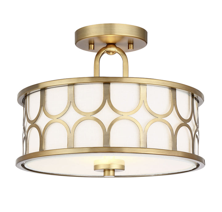 Meridian Msemi M60015NB Ceiling Light - Natural Brass