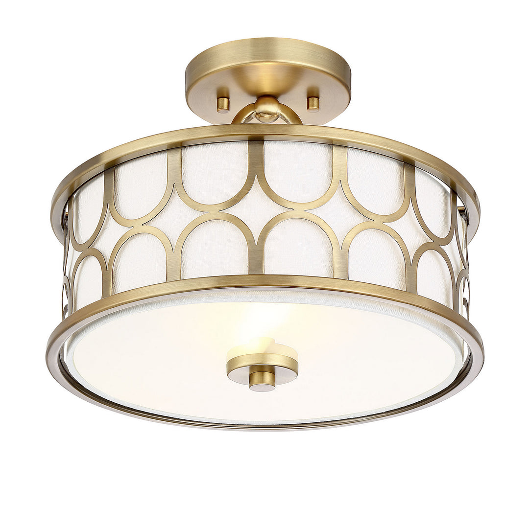 Meridian Msemi M60015NB Ceiling Light - Natural Brass