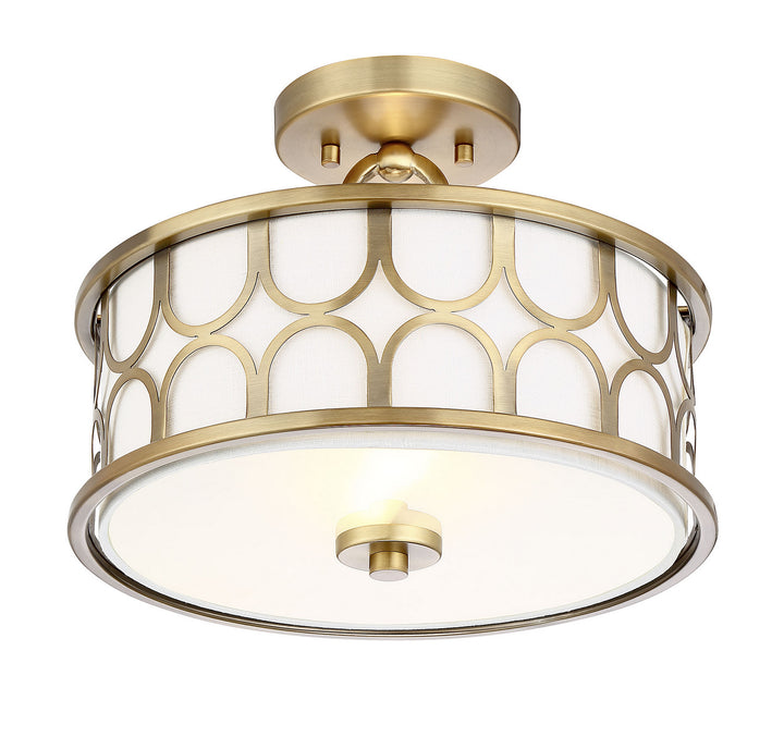 Meridian Msemi M60015NB Ceiling Light - Natural Brass