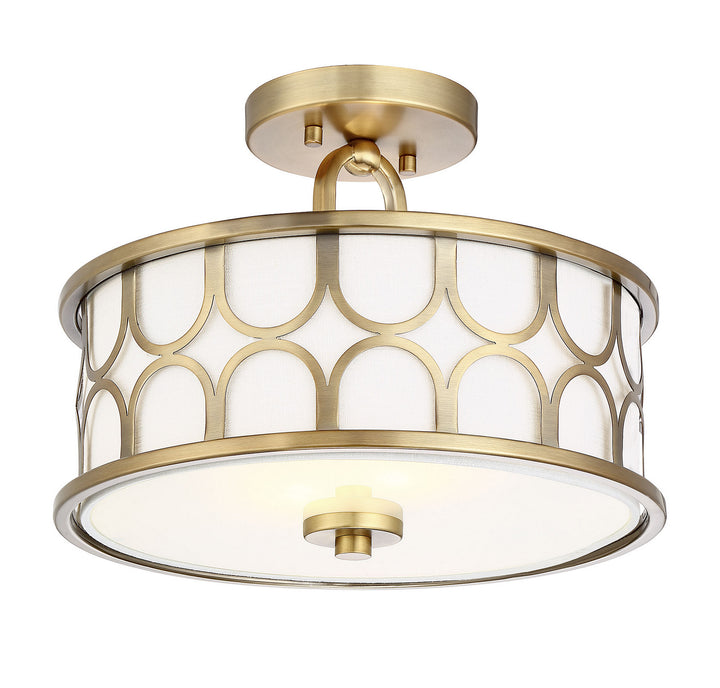 Meridian Msemi M60015NB Ceiling Light - Natural Brass