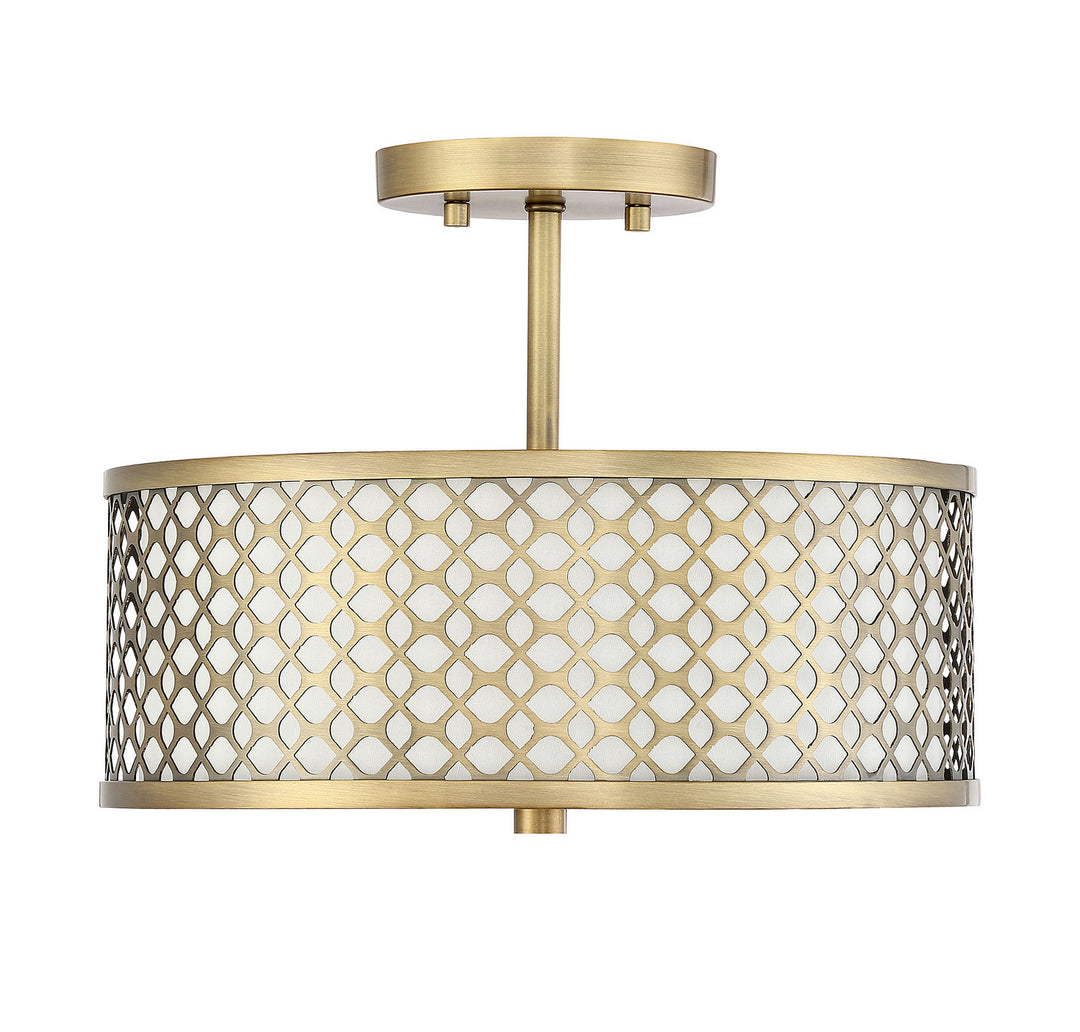 Meridian Msemi M60016NB Ceiling Light - Natural Brass
