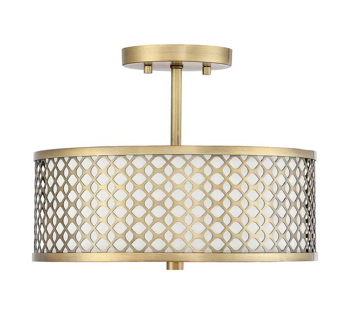 Meridian Msemi M60016NB Ceiling Light - Natural Brass
