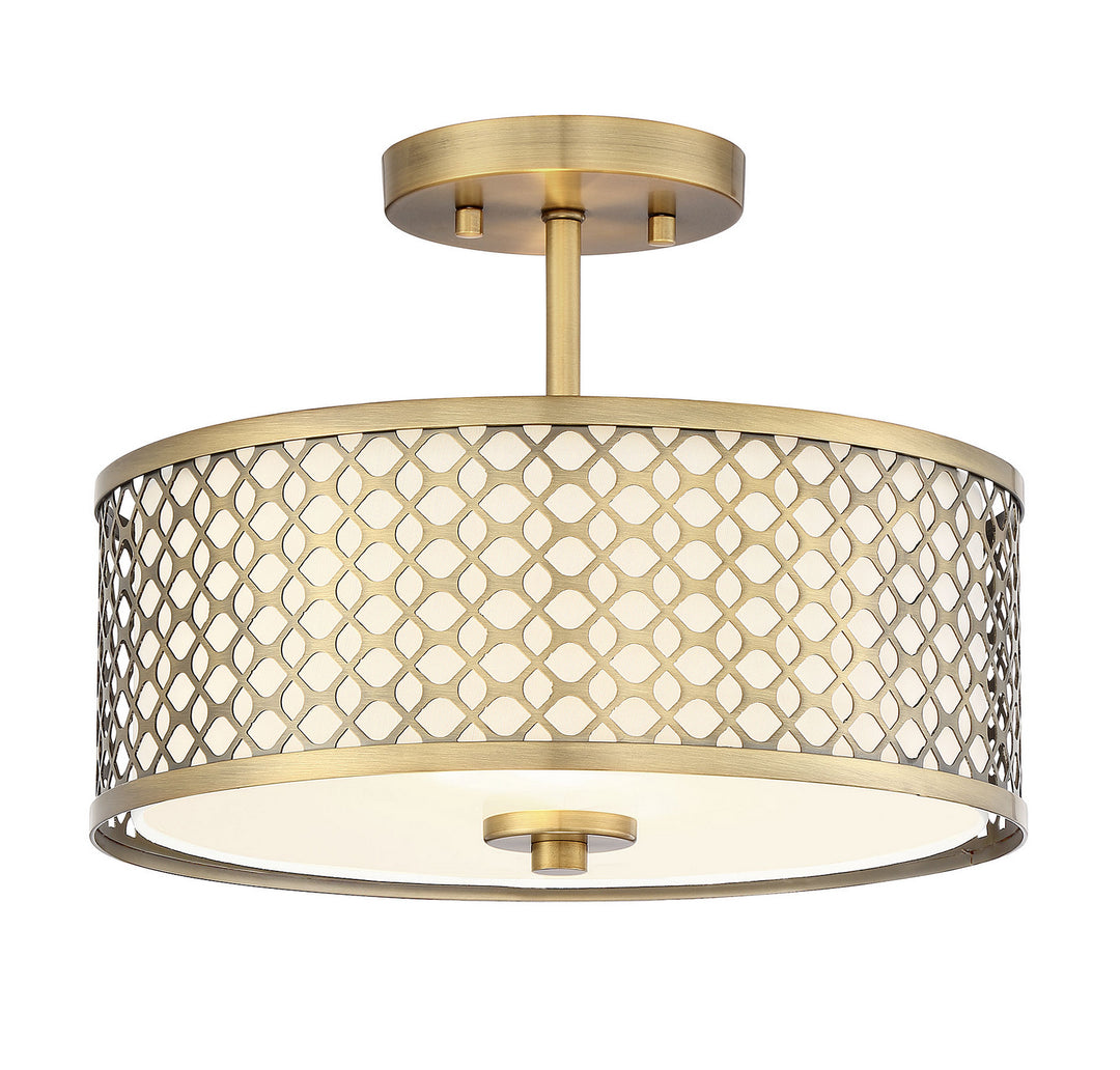 Meridian Msemi M60016NB Ceiling Light - Natural Brass