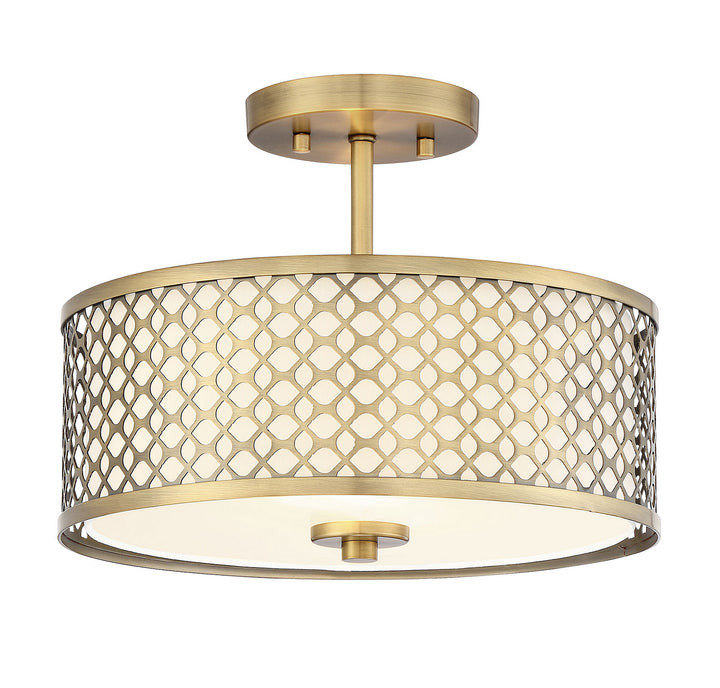 Meridian Msemi M60016NB Ceiling Light - Natural Brass