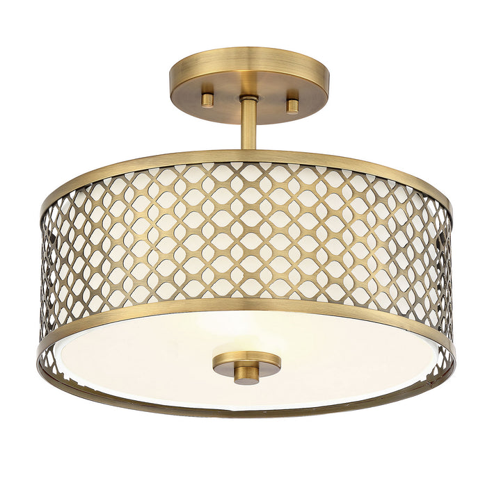 Meridian Msemi M60016NB Ceiling Light - Natural Brass