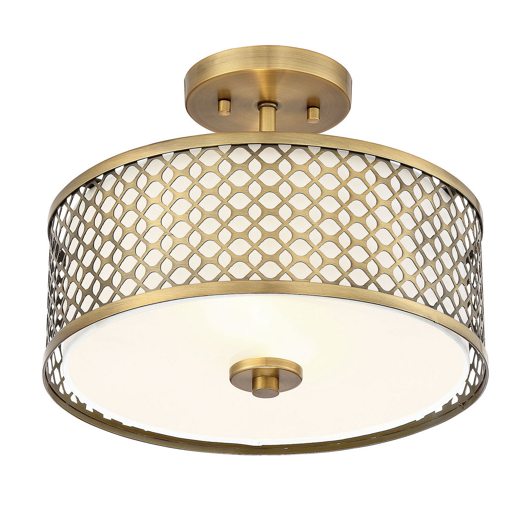 Meridian Msemi M60016NB Ceiling Light - Natural Brass