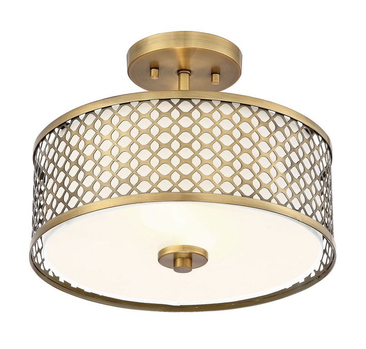 Meridian Msemi M60016NB Ceiling Light - Natural Brass