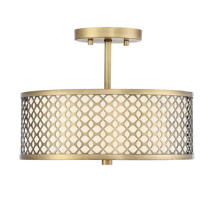 Meridian Msemi M60016NB Ceiling Light - Natural Brass