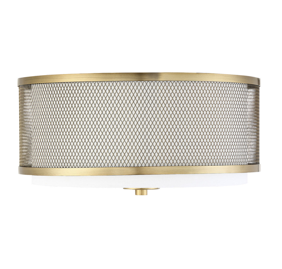 Meridian Msemi M60018NB Ceiling Light - Natural Brass