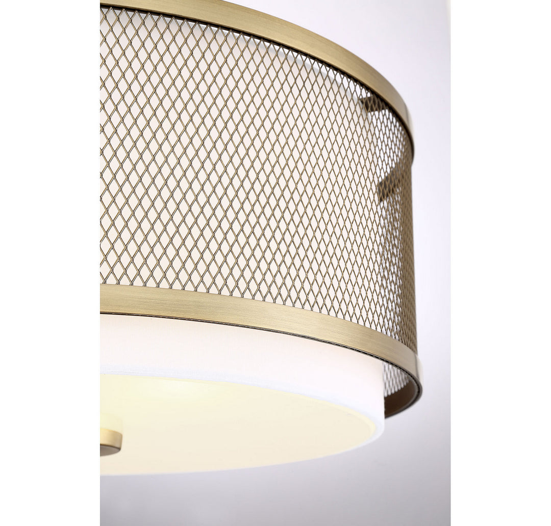 Meridian Msemi M60018NB Ceiling Light - Natural Brass